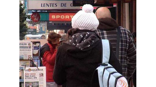 Ola de frío traerá sensaciones térmicas de hasta -3ºC