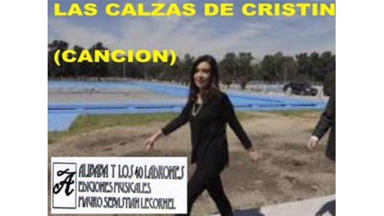 Y sí: las calzas de Cristina ya tienen su canción