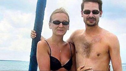 Vincent y su esposa en tiempos de felicidad. Ella quería desconectarlo, a diferencia de los padres.