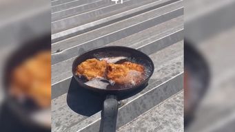 voy a poner la sarten a ver que pasa, cuando quise creer estaba comiendo milanesa con arroz, dijo joven que realizo experimento