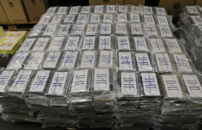 Foto: la cocaína incautada en Alemania.