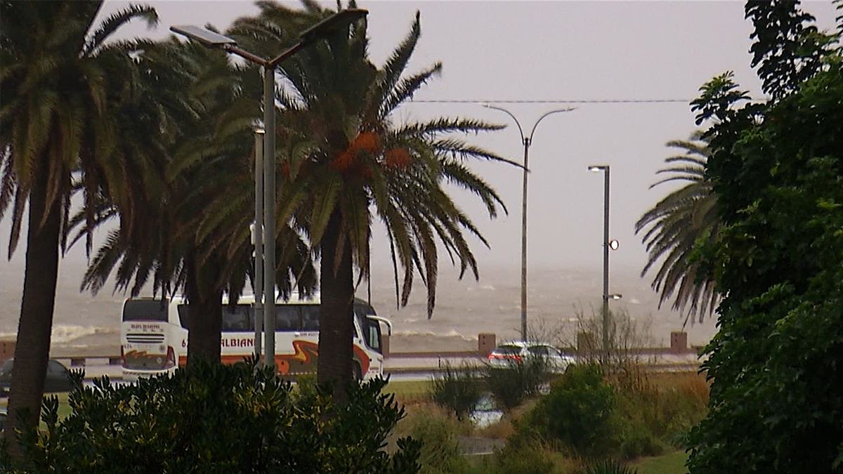 Inumet elevó a naranja y extendió hasta las 16 horas la advertencia por vientos muy fuertes y persistentes