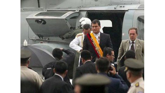 Cayó helicóptero presidencial de Ecuador; no iba Rafael Correa