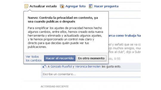 Facebook ofrece nuevos modos de compartir información