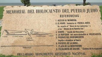 Memorial del Holocausto del Pueblo Judío en la rambla de Montevideo. Foto: portal Turismo Judaico.