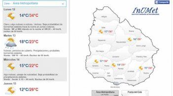 lunes caluroso con maxima de 34ºc en el area metropolitana