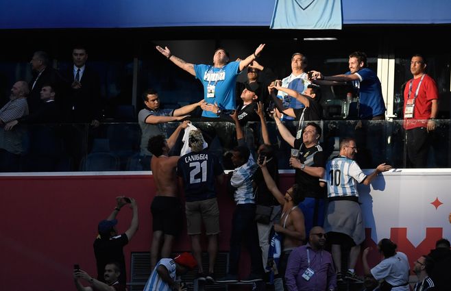 Diego Maradona Argentina Negeria Rusia 2018