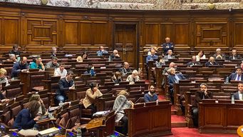Cámara de Diputados durante el debate de este martes. Foto: Silvana Goicoechea, periodista de Subrayado.