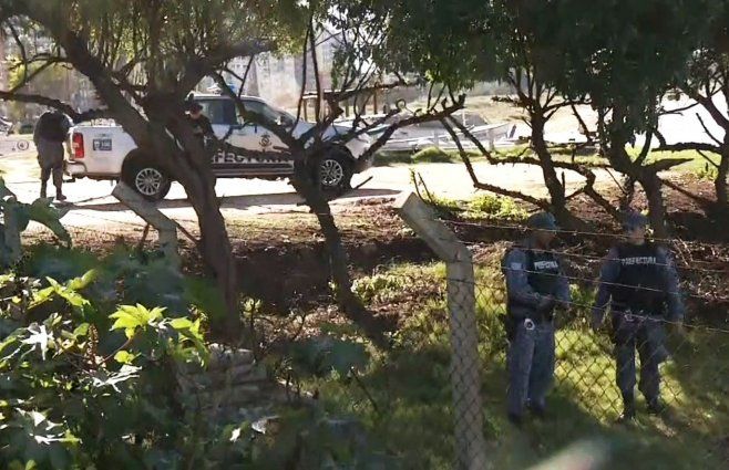 Foto: canal 10. Lugar donde hallaron el cuerpo este miércoles, en Malvín.