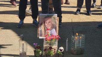 reclaman justicia por natalia en homenaje realizado en la feria donde trabajaba