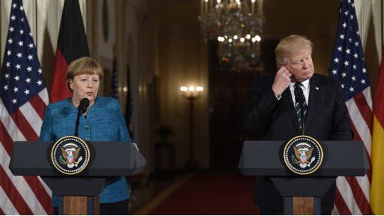 trump merkel