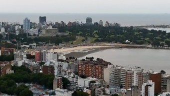 Foto: canal 10. Así se presenta la mañana, en la zona de Parque Rodó, en Montevideo.